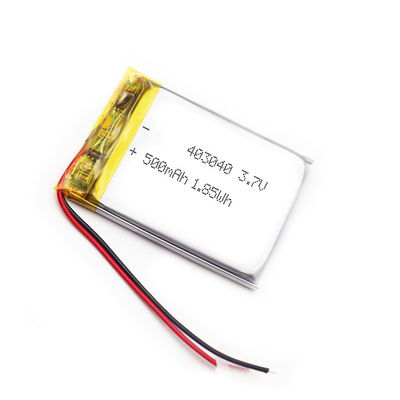 Lithium rechargeable Ion Polymer Battery Pack 3.7v 530mAh d'OEM 4.2*30*33mm